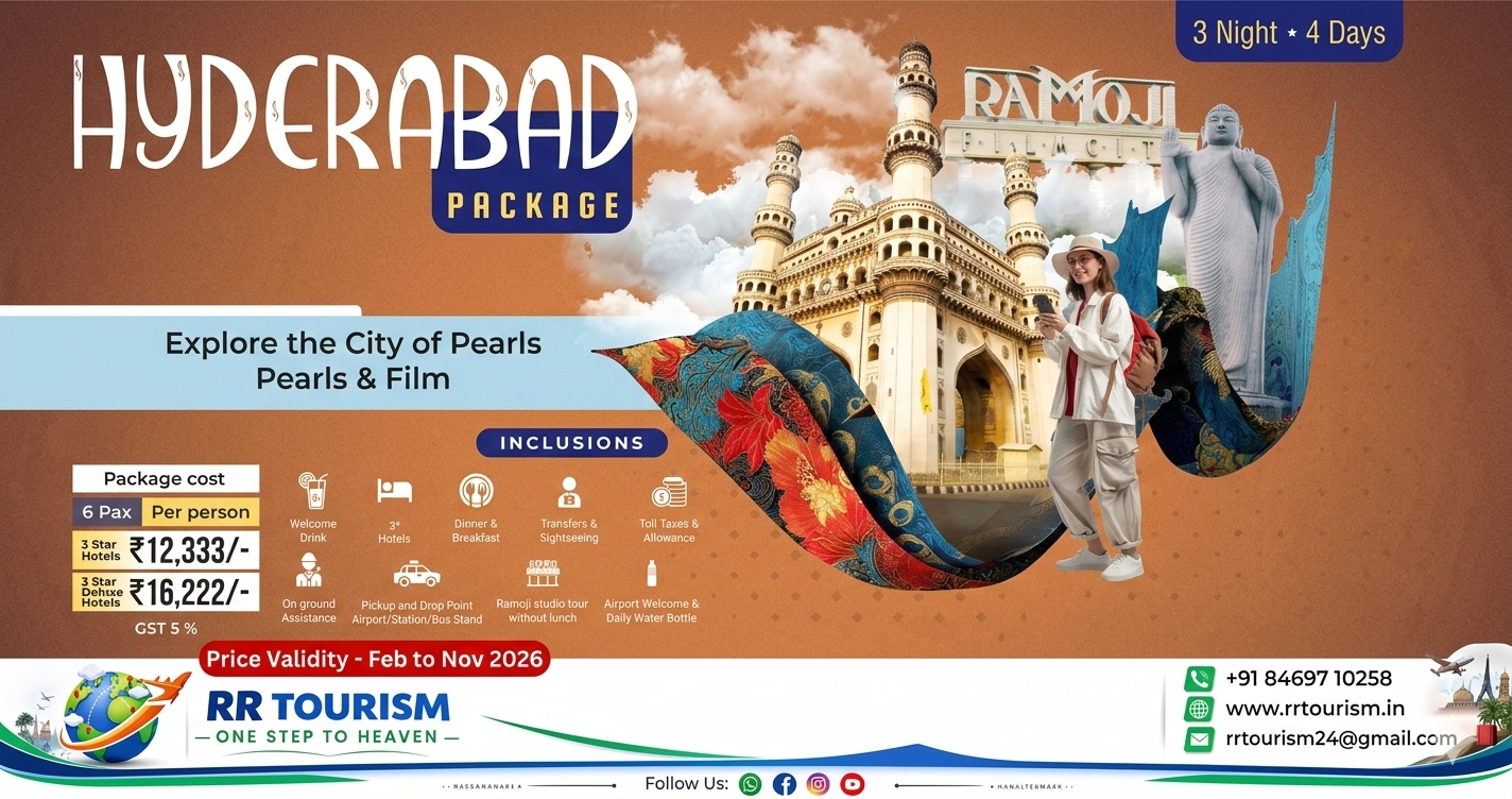 Hyderabad Tour Package: Explore the City of Pearls in 3 Nights & 4 Days